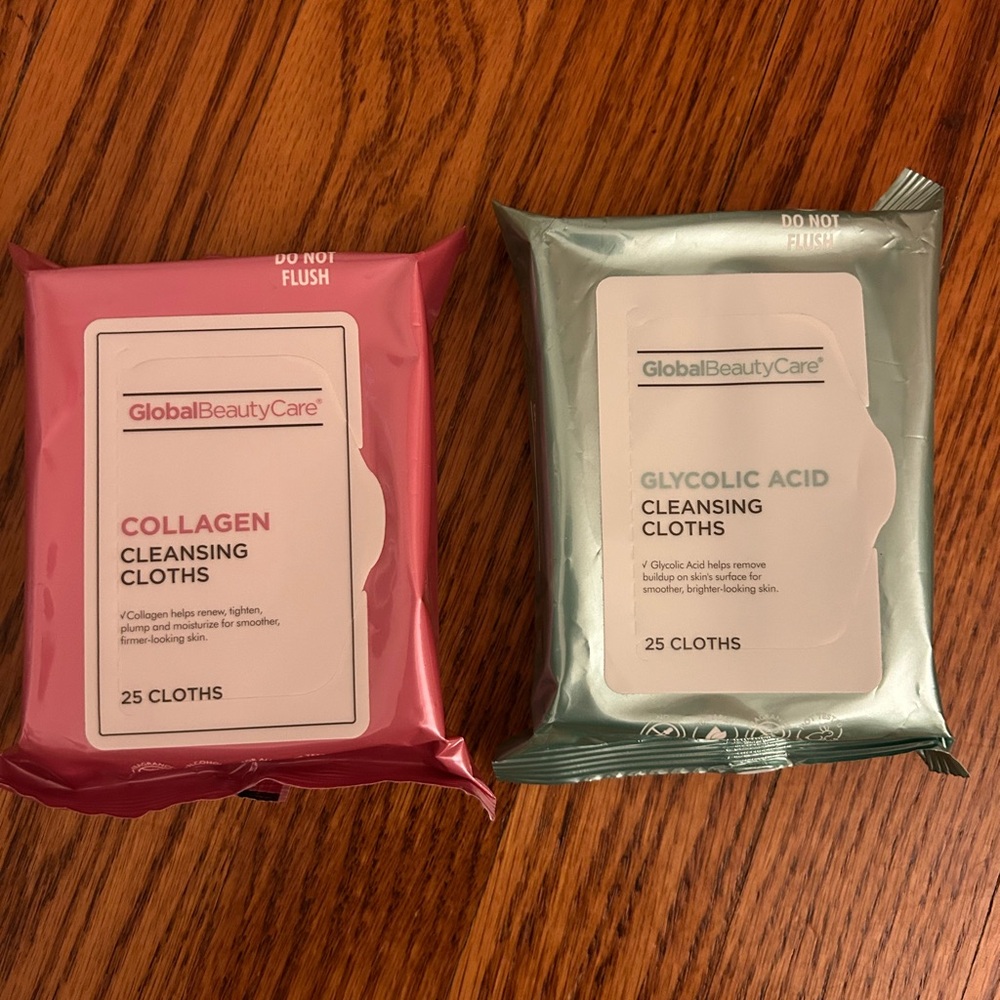 Global Beauty Cleansing Cloths 2 packages